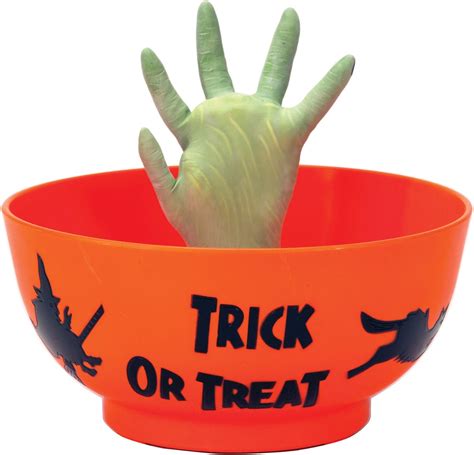 Spice up your Halloween decor with a witch hand candy bowl